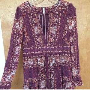 Free People dress. Beautiful print!